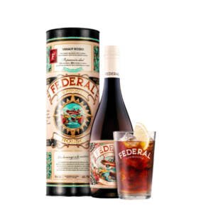 Federal Vermút Rosso con Estuche + Vaso